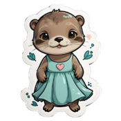 80 otter stickers