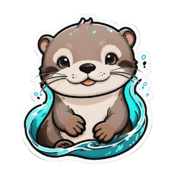 80 otter stickers