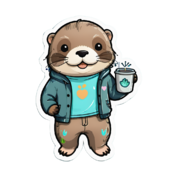 80 otter stickers