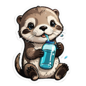 80 otter stickers