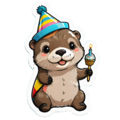 80 otter stickers