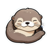 80 otter stickers