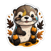 80 otter stickers