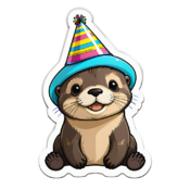 80 otter stickers