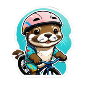 80 otter stickers