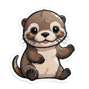 80 otter stickers