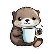 80 otter stickers