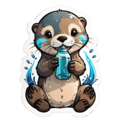 80 otter stickers