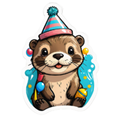 80 otter stickers