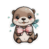 80 otter stickers