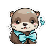 80 otter stickers