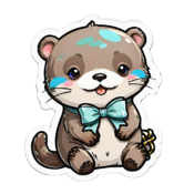 80 otter stickers