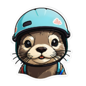 80 otter stickers