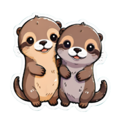 80 otter stickers