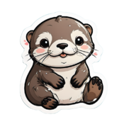 80 otter stickers