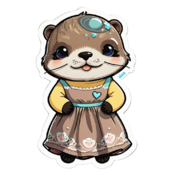 80 otter stickers