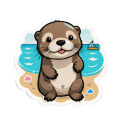 80 otter stickers