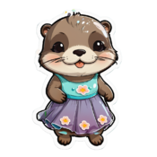 80 otter stickers