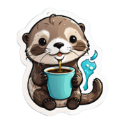 80 otter stickers