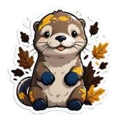 80 otter stickers