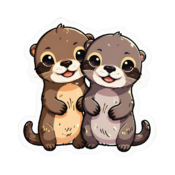 80 otter stickers