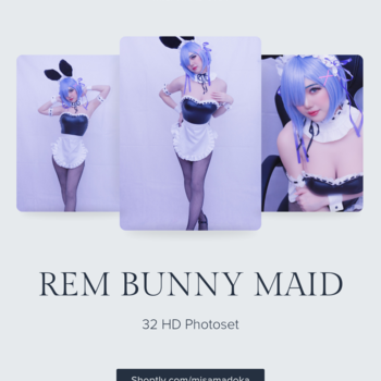 [ HD GRAVURE] Rem Bunny suit Maid