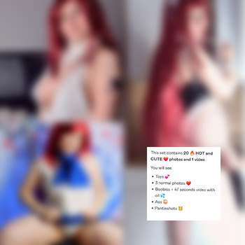 Hot and cute Erza Scarlet set