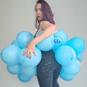 POP Blue balloon