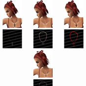 four pendant chain textures for imvu 