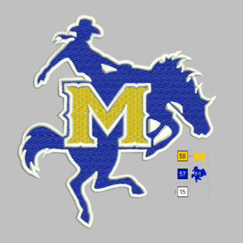 McNeese Cowboy Embroidery Design Instant Download 5 Sizes 9 Formats