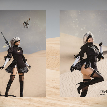 OG 2B Cosplay set from 2019 + wallpapers and additional edits (22 photos total)
