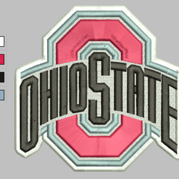 Ohio Embroidery Design 3 Sizes 9 Formats