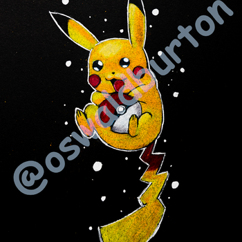 PIkachu, prismacolor