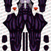 Ultimate Spider-M Black Suit (Purple)
