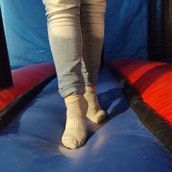 Feets on inflatable