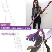 Fern - Frieren beyond journey's end - Cosplay staff sceptre Pattern Blueprint