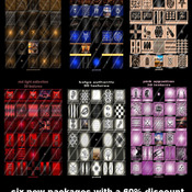 six new packages textures  50% off