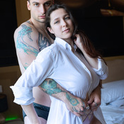 White shirt couple set