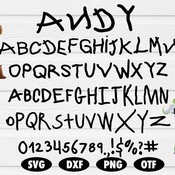 1 Andy Font svg, Toy Story Font,Toy Story alphabet svg, Toy Story letters svg, Font svg, Font, Disney font svg, Disney alphabet, Disney SVG