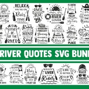 1 River SVG Bundle, fishing svg, summer svg, vacation svg, lake svg, svg designs, svg quotes, bass svg, fish svg, drinking svg, beer svg, bo