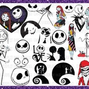 10 Night before christmas svg, jack skellington svg, christmas svg, halloween svg, nightmare before svg, nightmare svg, jack and sally