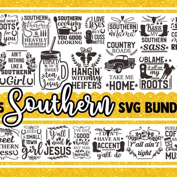 10 Southern SVG Bundle, sassy svg, funny svg, svg designs, mom svg, girl boss svg, sarcastic svg, farmhouse svg, farm svg, christian svg des