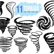 100 Tornado SVG Hurricane Typhoon Storm Natural disaster Clipart stencil vinyl cut files iron on files silhouette