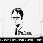 101 Dwight Schrute SVG, False Svg, Dwight Schrute Face SVG, Dwight Schrute Silhouette, The Office Cut File, The Office SVG, Vector, Vinyl