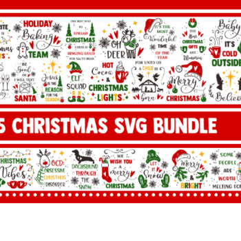 102 Christmas SVG Bundle, winter svg, snowflake svg, deer svg, santa svg, holiday svg, jesus svg, merry christmas svg, nativity svg, svg des