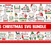 102 Christmas SVG Bundle, winter svg, snowflake svg, deer svg, santa svg, holiday svg, jesus svg, merry christmas svg, nativity svg, svg des