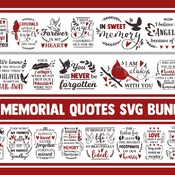 106 Memorial SVG bundle, in loving memory svg, cardinal svg, your wings were ready svg, remembrance svg, christian svg, svg quotes, svg desi