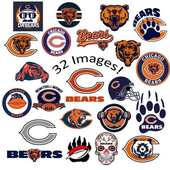 11 Chicago Bears SVG and PNG Bundle 32 Images NFL Logo Cricut Image Football Cut Files Digital Download Ready to Cut Clip Art Digital Files