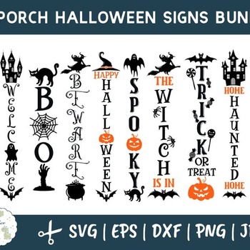 11 Halloween Porch Sign Bundle, Halloween Svg Bundle, Halloween Svg, Halloween Vertical Sign svg, Halloween sign SVG, Halloween porch sign s