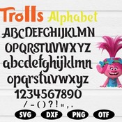 11 Trolls Font svg, Trolls letters svg, Trolls alphabet svg, Font svg, Font, Disney font svg, Disney alphabet, Disney SVG, Disney cut file d